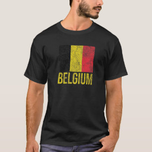 Camiseta Bandeira Nacional da Bélgica Bruxelas