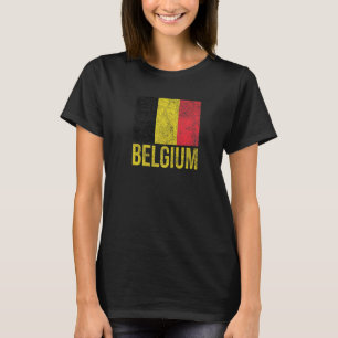 Camiseta Bandeira Nacional da Bélgica Bruxelas