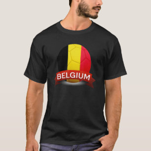 Camiseta Bandeira Nacional da Bélgica Torcedor de Futebol B