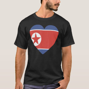 Camiseta Bandeira Nacional da Coreia do Norte souvenir para
