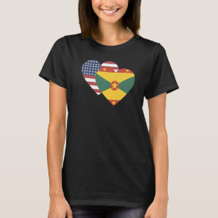 Camiseta Bandeira Nacional da Grenada souvenir para homens