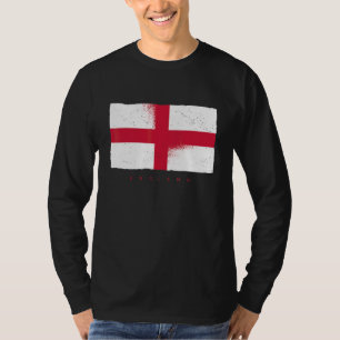 Camiseta Bandeira Nacional da Inglaterra Fã de Futebol Espo