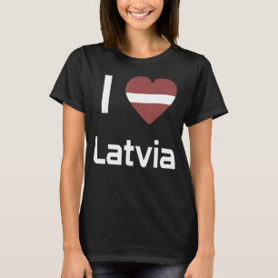 Camiseta Bandeira nacional da Letónia, souvenir para homens