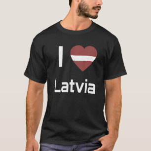 Camiseta Bandeira Nacional da Letônia souvenir para homens
