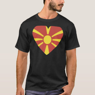 Camiseta Bandeira Nacional da Macedônia: souvenir para mulh