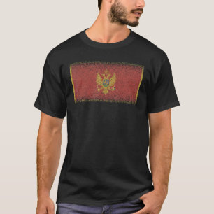 Camiseta Bandeira Nacional da Montenegro lembrança para hom