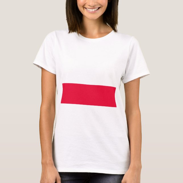 Camiseta Bandeira Nacional da Polônia - Rzeczpospolita Pols (Frente)