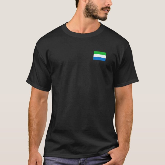 CAMISETA BANDEIRA NACIONAL DA SERRA LEOA FREETWN (Frente)