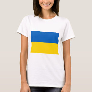 Camiseta Bandeira Nacional da Ucrânia/к р ї а н а