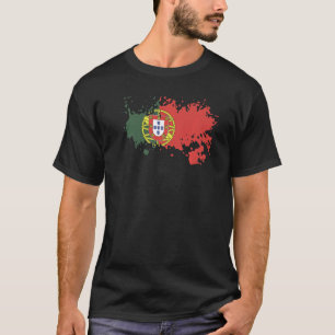 Camiseta Bandeira Nacional de Portugal souvenir para homens