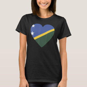 Camiseta Bandeira Nacional de Solomon souvenir para homens