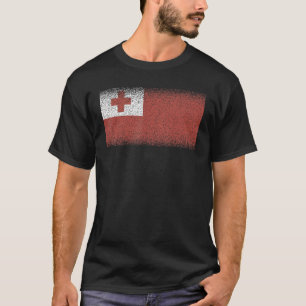 Camiseta Bandeira Nacional de Tonga souvenir para homens mu