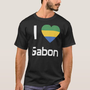 Camiseta Bandeira Nacional do Gabão para homens 5