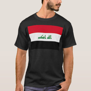 Camiseta Bandeira Nacional do Iraque Bagdá