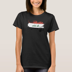 Camiseta Bandeira Nacional do Iraque souvenir para homens m