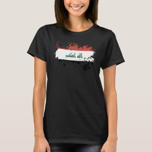 Camiseta Bandeira Nacional do Iraque souvenir para homens m