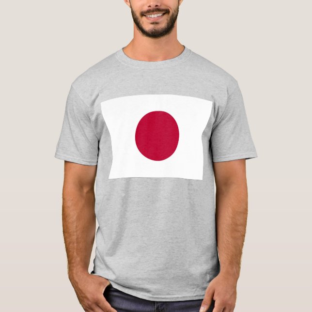 Camiseta Bandeira Nacional do Japão Hinomaru (Frente)