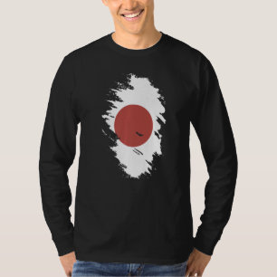 Camiseta Bandeira Nacional do Japão souvenir para homens mu