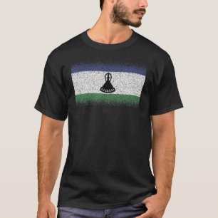 Camiseta Bandeira Nacional do Lesoto Souvenir para homens 2