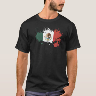 Camiseta Bandeira Nacional do México lembrança de mulheres 