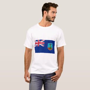 Camiseta Bandeira nacional do mundo de Montserrat