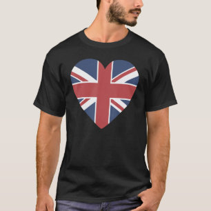 Camiseta Bandeira nacional do souvenir britânico para homen