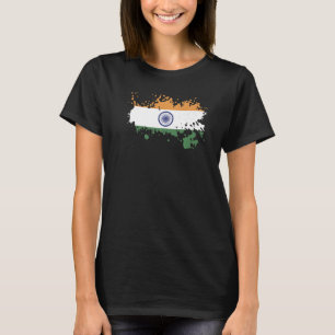 Camiseta Bandeira Nacional do Souvenir da Índia para homens