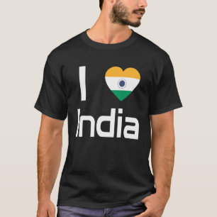 Camiseta Bandeira Nacional do Souvenir da Índia para mulher