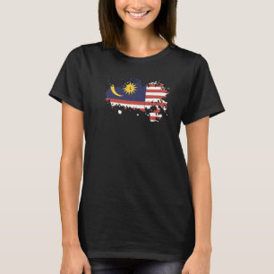 Camiseta Bandeira Nacional do Souvenir da Malásia para home