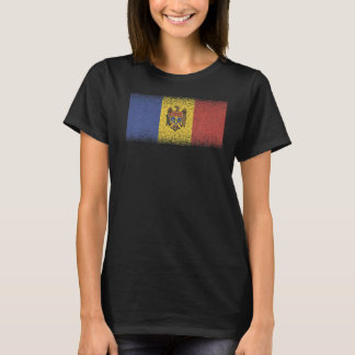 Camiseta Bandeira Nacional do souvenir da Moldávia para hom