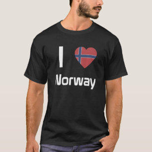 Camiseta Bandeira Nacional do souvenir da Noruega para home