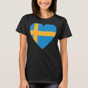 Camiseta Bandeira Nacional do souvenir da Suecia para homen