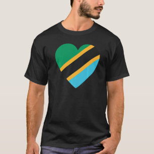 Camiseta Bandeira Nacional do souvenir da Tanzânia para hom