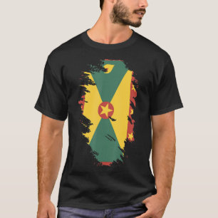 Camiseta Bandeira Nacional do souvenir de Granada para home