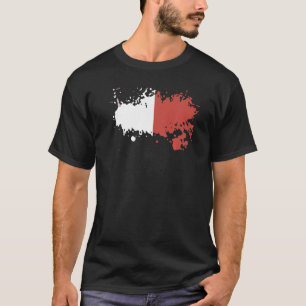 Camiseta Bandeira nacional do souvenir de Malta para homens