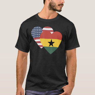 Camiseta Bandeira Nacional do Souvenir do Gana para homens 