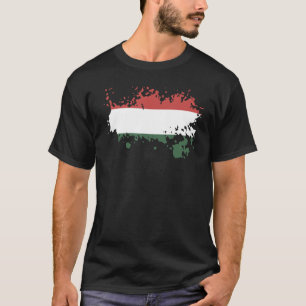 Camiseta Bandeira nacional do souvenir húngaro para homens