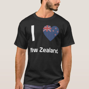 Camiseta Bandeira Nacional do souvenir neozelandês para mul
