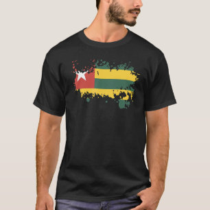 Camiseta Bandeira Nacional do Sumário do Togo para mulheres