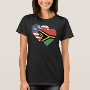 Camiseta Bandeira Nacional do Sumário Vanuatu para homens