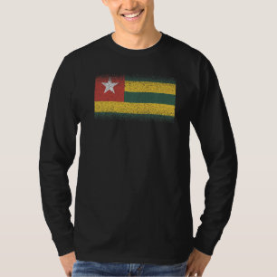 Camiseta Bandeira Nacional do Togo souvenir para homens mul