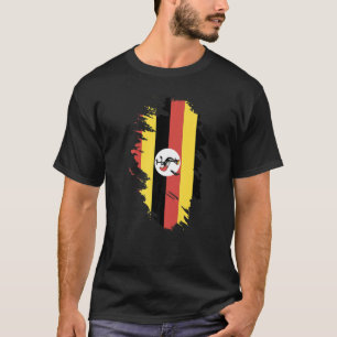 Camiseta Bandeira Nacional do Uganda: souvenir para homens