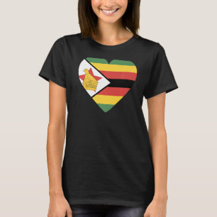 Camiseta Bandeira Nacional do Zimbabué, souvenir para homen