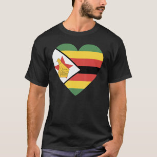 Camiseta Bandeira Nacional do Zimbabué, souvenir para homen