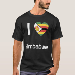 Camiseta Bandeira Nacional do Zimbabué, souvenir para homen