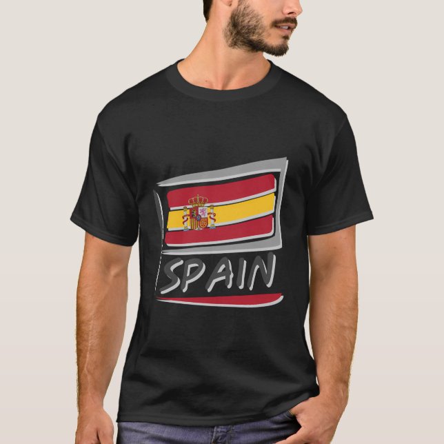 Camiseta Bandeira Nacional Espanhola (Frente)