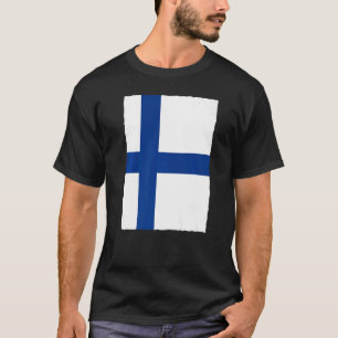 Camiseta Bandeira Nacional Finlandesa Da Finlândia