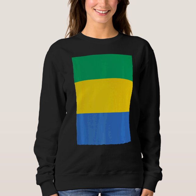 Camiseta Bandeira Nacional Gabão (Frente)