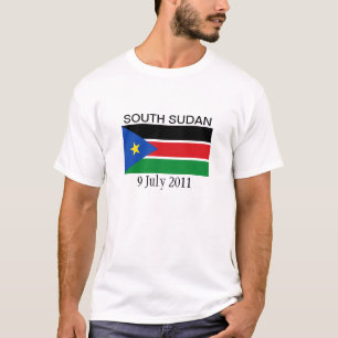 Camiseta Bandeira nacional sul de Sudão