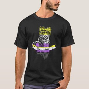Camiseta Bandeira Não Binária do Llama Ruim Não Binário Org